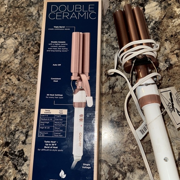 2x1 Conair+kensie thermal brush.
Conair double ceramic+kensie thermal brush - Picture 6 of 6